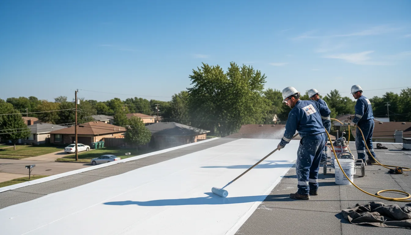 Commercial roof coating in Flat Rock, MI near me